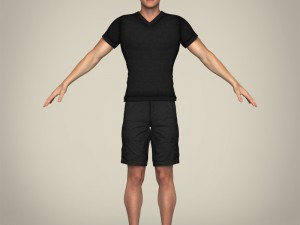 realisitc young japanese man 3Dモデル