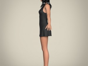 realistic beautiful teenage girl 3D Модель