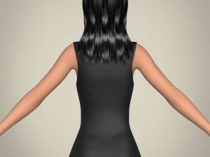realistic beautiful teenage girl 3D Модель
