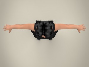 realistic beautiful teenage girl 3D Модель