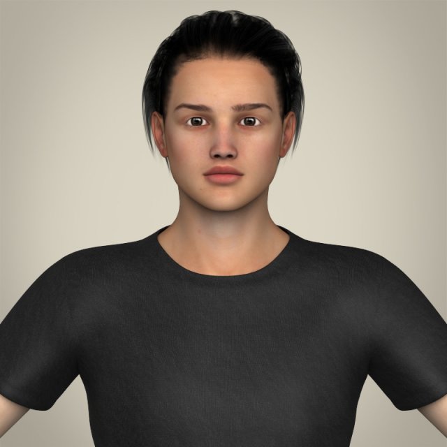 realistic handsome teenage boy Modèle 3D .c4d .max .obj .3ds .fbx .stl .blend 