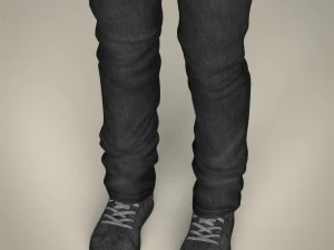 realistic handsome teenage boy 3D Model