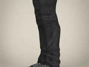 realistic handsome teenage boy 3D Model