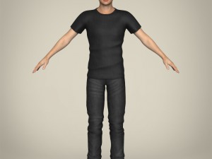 realistic handsome teenage boy Modèle 3D
