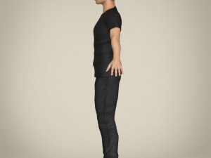 realistic handsome teenage boy Modèle 3D