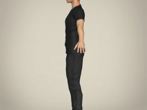 realistic handsome teenage boy 3D Model