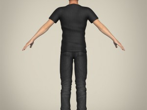 realistic handsome teenage boy Modèle 3D
