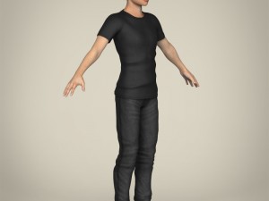 realistic handsome teenage boy Modèle 3D