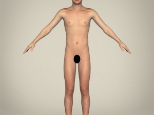 realistic handsome teenage boy Modèle 3D