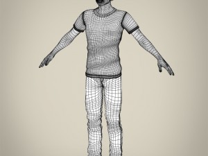 realistic handsome teenage boy Modèle 3D