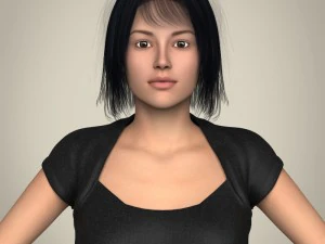 realistyczna piękna nowoczesna kobieta Model 3D