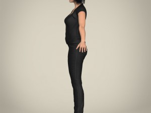 realistic beautiful modern woman 3D मॉडल