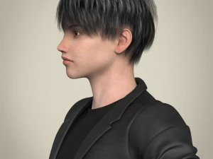 realistic young handsome boy 3D Model