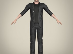realistic young handsome boy 3D मॉडल