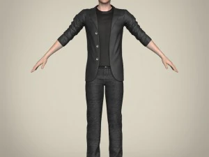 realistic young handsome boy 3D Model