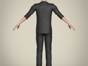 realistic young handsome boy 3D मॉडल