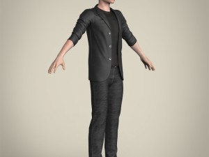 realistic young handsome boy 3D मॉडल