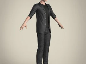 realistic young handsome boy 3D Model
