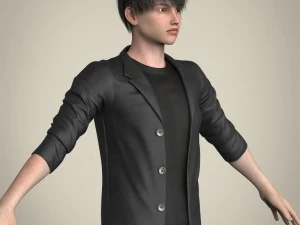 realistic young handsome boy 3D Model