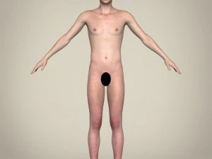 realistic young handsome boy 3D Model