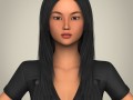 realistic japanese beautiful girl 3D मॉडल