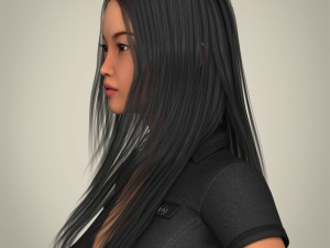 realistic japanese beautiful girl Modèle 3D