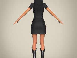 realistic japanese beautiful girl Modèle 3D