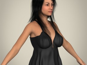 realisticy babydoll girl Modelo 3D