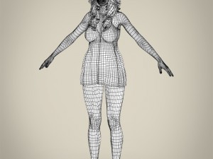 realisticy babydoll girl Modelo 3D