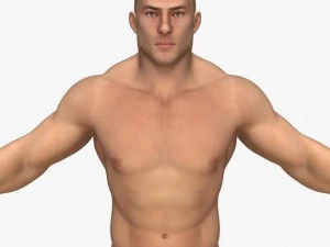 realistische gespierde man 3D Model