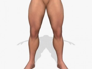 realistic muscular man 3D मॉडल