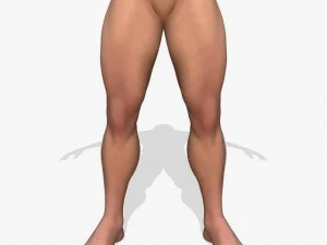 realistic muscular man 3D Model