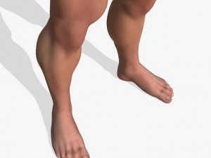 realistic muscular man 3D मॉडल
