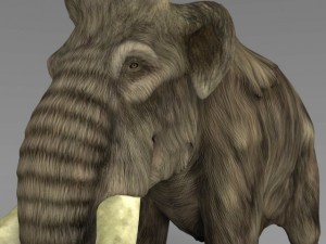 realistic mammoth elephant Modèle 3D