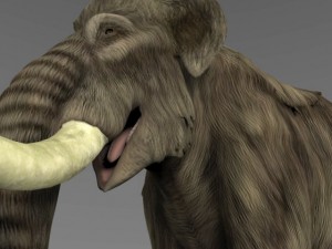 realistic mammoth elephant Modèle 3D