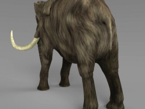 realistic mammoth elephant Modèle 3D