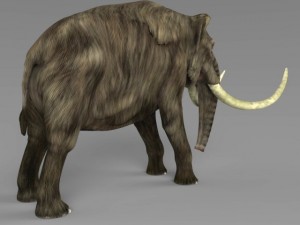 realistic mammoth elephant Modèle 3D
