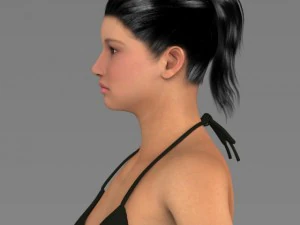 Young pretty girl 3D Model