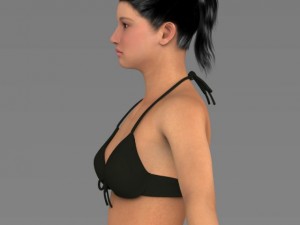Young pretty girl 3D 모델
