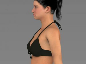Young pretty girl 3D Model