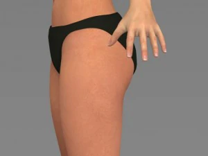 Young pretty girl 3D Model