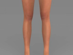 Young pretty girl 3D Model
