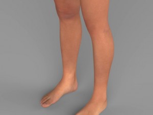 Young pretty girl 3D 모델