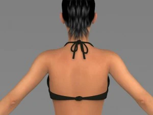 Young pretty girl 3D Model
