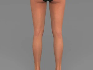 Young pretty girl 3D Model