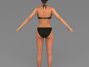 Young pretty girl 3D 모델