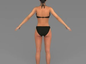 Young pretty girl 3D Model