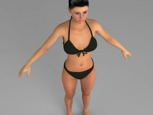 Young pretty girl 3D Model