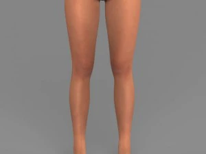 Young pretty girl 3D Model