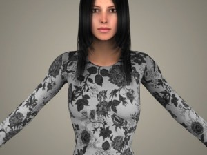 Realistic youngy girl Modello 3D